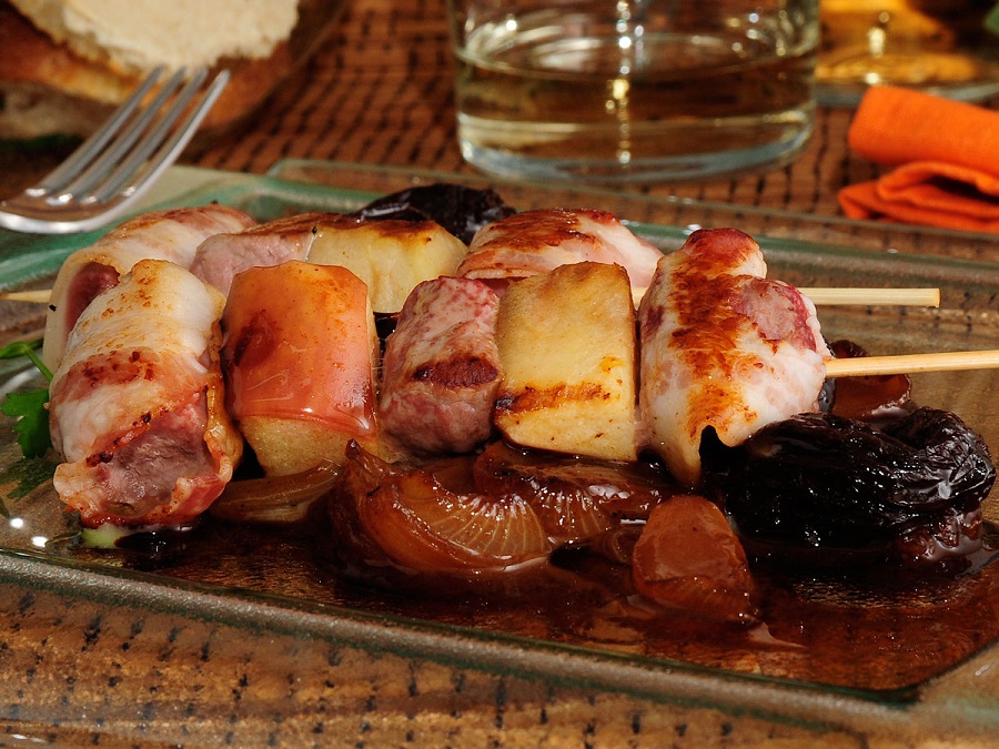 Receta de Brochetas de cerdo