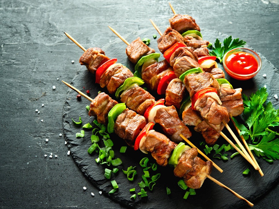 Receta de Brochetas de cerdo