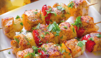 Receta de Brochetas de pollo a la plancha
