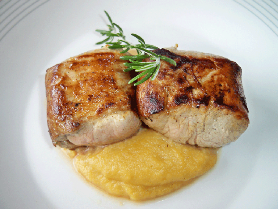 Receta Filete de Cerdo con Manzanas Caramelizadas