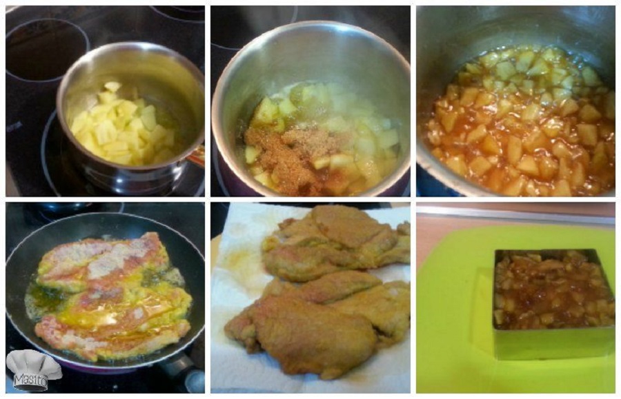 Receta Filete de Cerdo con Manzanas Caramelizadas