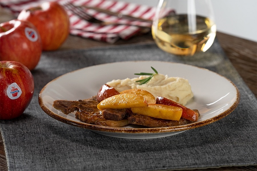 Receta Filete de Cerdo con Manzanas Caramelizadas