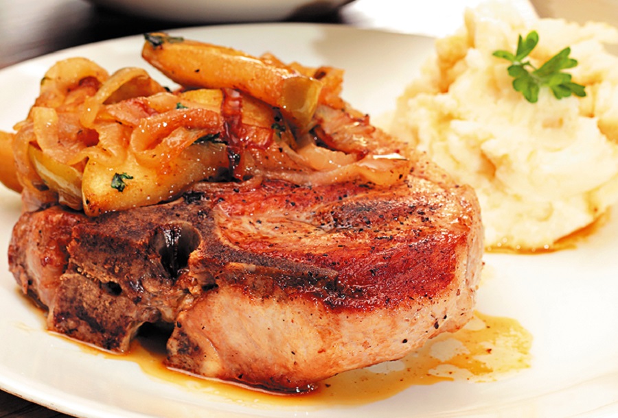 Receta Filete de Cerdo con Manzanas Caramelizadas