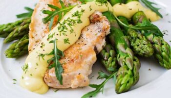 Receta Pollo al Limón con Espárragos