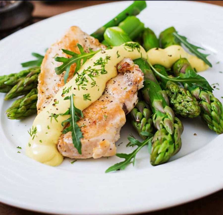 Receta Pollo al Limón con Espárragos