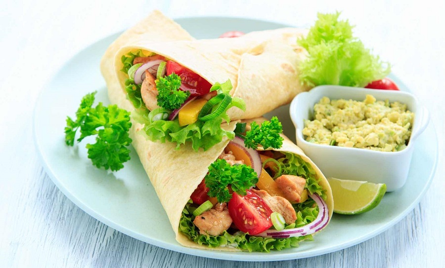 Receta Wraps de Pollo con Guacamole – Una opción saludable, deliciosa y fácil de preparar