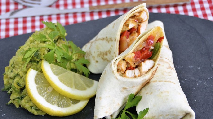 Receta Wraps de Pollo con Guacamole – Una opción saludable, deliciosa y fácil de preparar