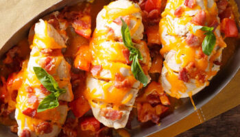 Receta pechugas de pollo con bacon y queso al horno: Plato fácil, jugoso y perfecto para cualquier ocasión